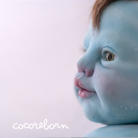 Luna Blue, a little girl with chocolate hair and green eyes.