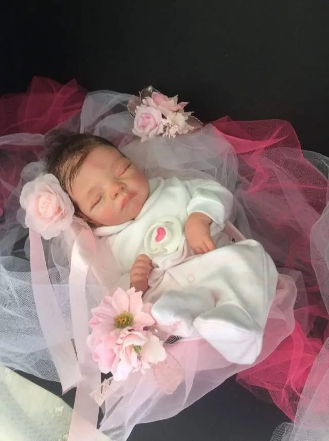 Clara Sleeping Reborn Baby silicone reborn baby doll, photo 1 of 3