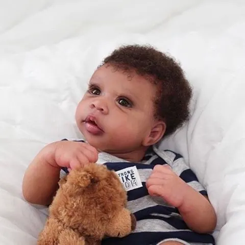 Elin Realistic Open Eyes Doll silicone reborn baby doll